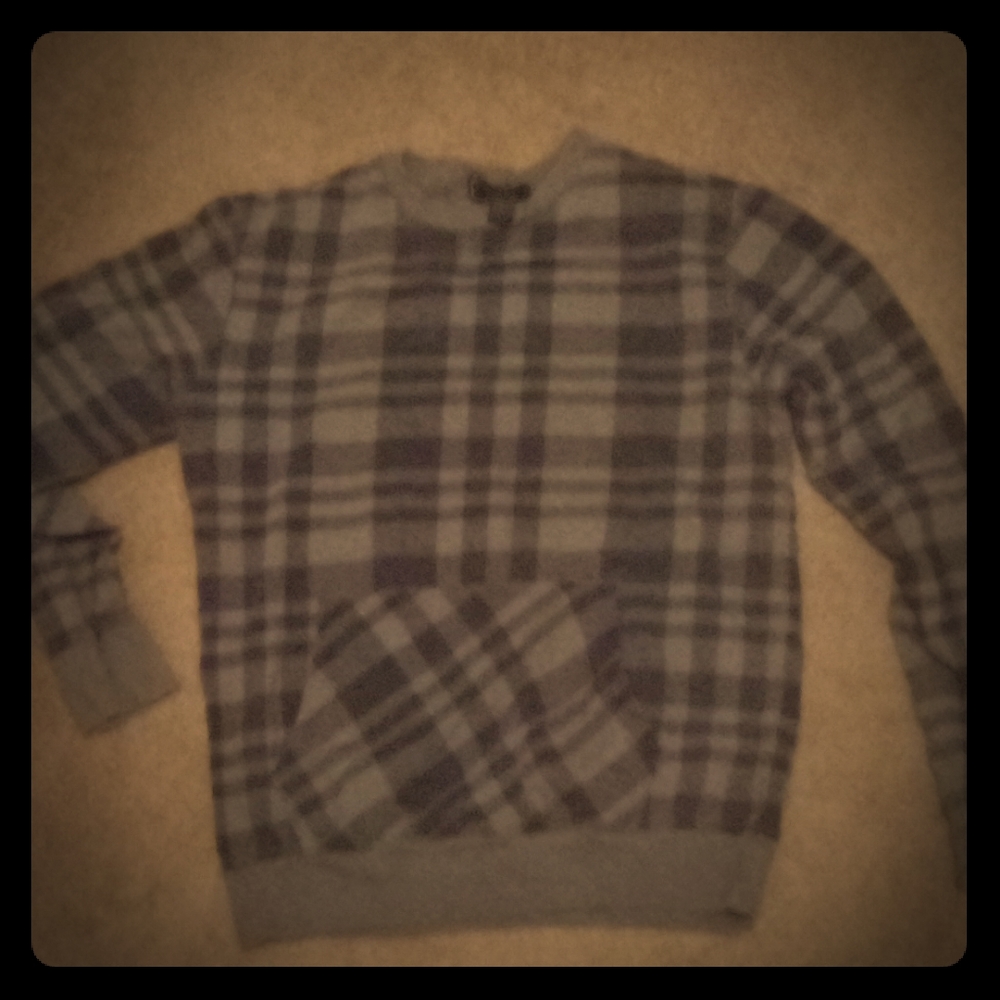 21Men Medium Long Sleeved Patterned Pocket Shirt